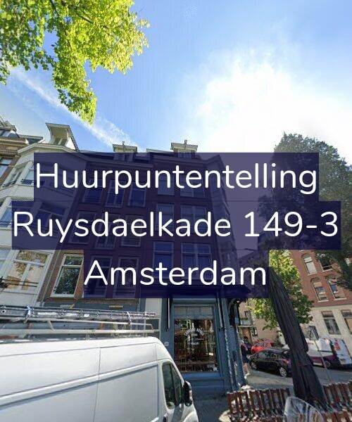 Foto gevel Huurpuntentelling voor Ruysdaelkade 149-3, Amsterdam