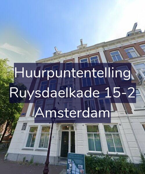Foto gevel Huurpuntentelling voor Ruysdaelkade 15-2, Amsterdam