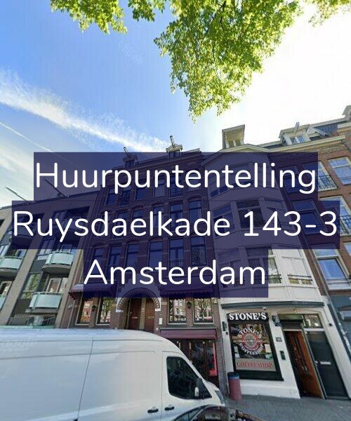 Foto gevel Huurpuntentelling voor Ruysdaelkade 143-3, Amsterdam