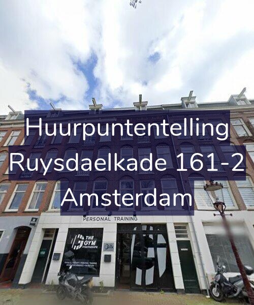 Foto gevel Huurpuntentelling voor Ruysdaelkade 161-2, Amsterdam