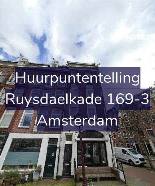 Foto gevel Huurpuntentelling voor Ruysdaelkade 169-3, Amsterdam