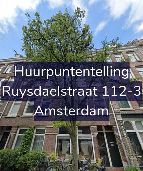 Foto gevel Huurpuntentelling voor Ruysdaelstraat 112-3, Amsterdam