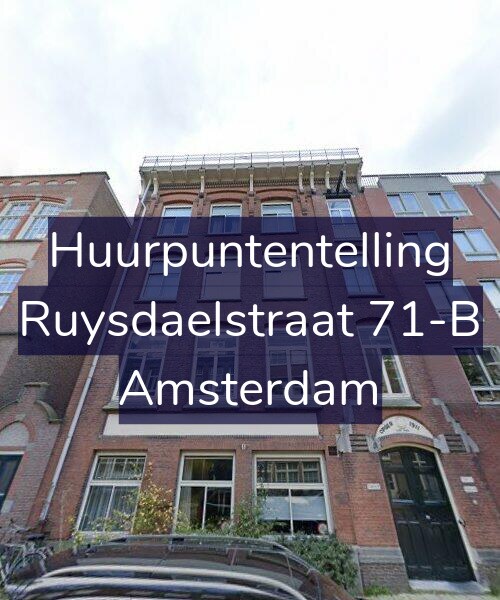 Foto gevel Huurpuntentelling voor Ruysdaelstraat 71-B, Amsterdam