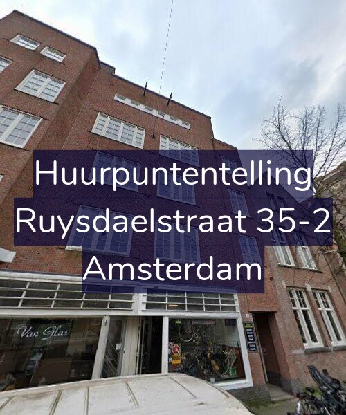 Foto gevel Huurpuntentelling voor Ruysdaelstraat 35-2, Amsterdam