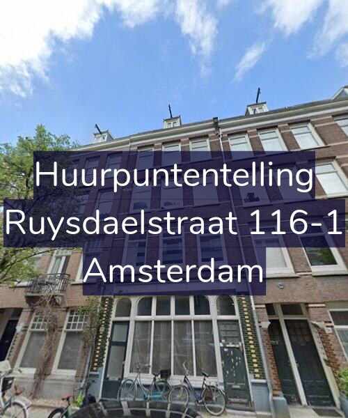Foto gevel Huurpuntentelling voor Ruysdaelstraat 116-1, Amsterdam
