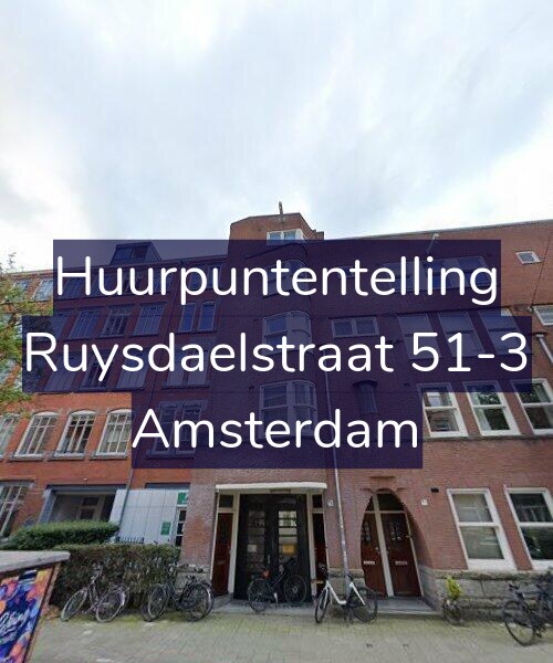 Foto gevel Huurpuntentelling voor Ruysdaelstraat 51-3, Amsterdam