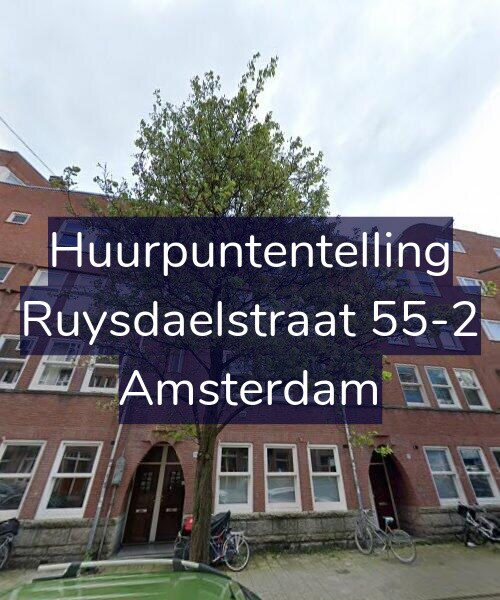 Foto gevel Huurpuntentelling voor Ruysdaelstraat 55-2, Amsterdam