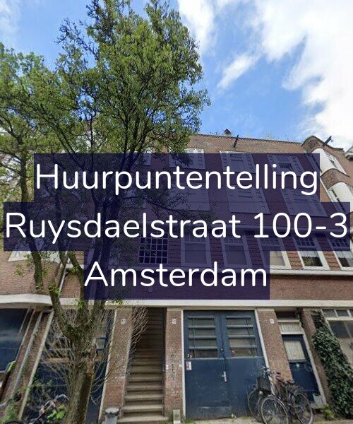 Foto gevel Huurpuntentelling voor Ruysdaelstraat 100-3, Amsterdam
