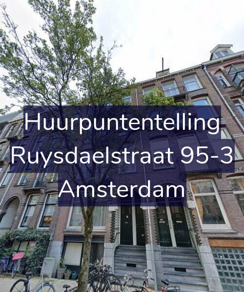 Foto gevel Huurpuntentelling voor Ruysdaelstraat 95-3, Amsterdam
