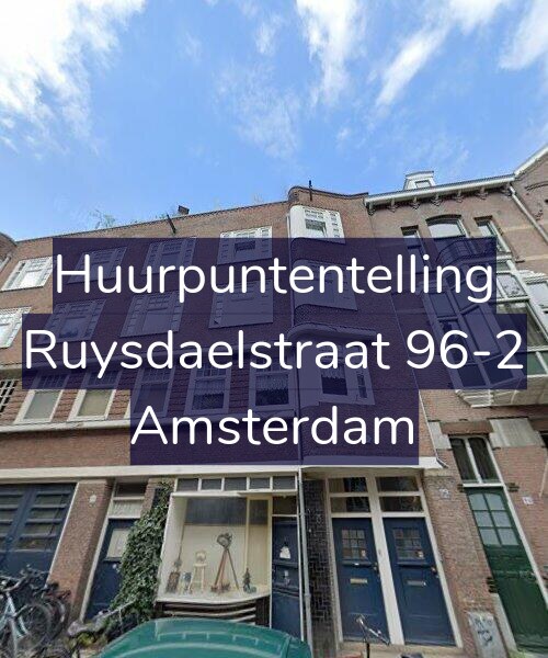 Foto gevel Huurpuntentelling voor Ruysdaelstraat 96-2, Amsterdam