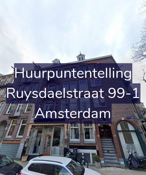 Foto gevel Huurpuntentelling voor Ruysdaelstraat 99-1, Amsterdam