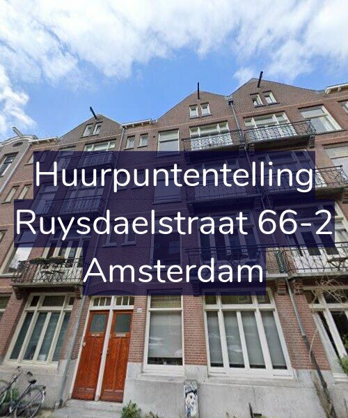 Foto gevel Huurpuntentelling voor Ruysdaelstraat 66-2, Amsterdam