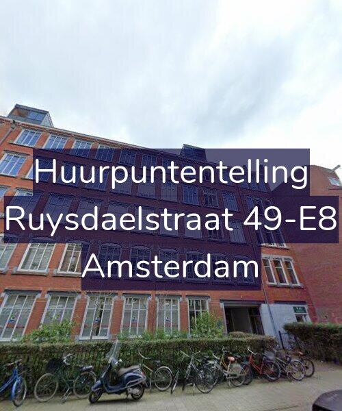 Foto gevel Huurpuntentelling voor Ruysdaelstraat 49-E8, Amsterdam