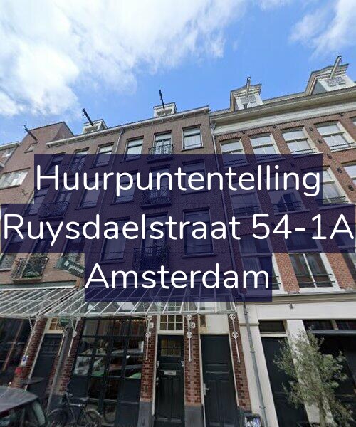 Foto gevel Huurpuntentelling voor Ruysdaelstraat 54-1A, Amsterdam