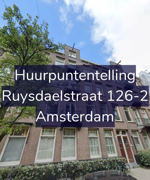Foto gevel Huurpuntentelling voor Ruysdaelstraat 126-2, Amsterdam