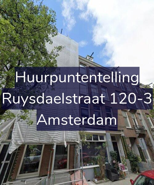 Foto gevel Huurpuntentelling voor Ruysdaelstraat 120-3, Amsterdam