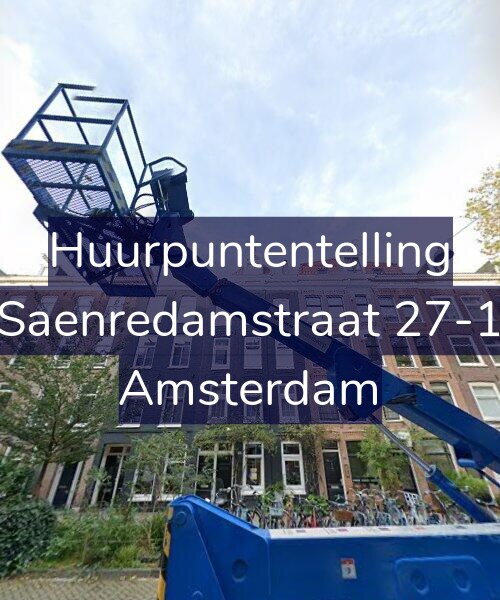 Foto gevel Huurpuntentelling voor Saenredamstraat 27-1, Amsterdam