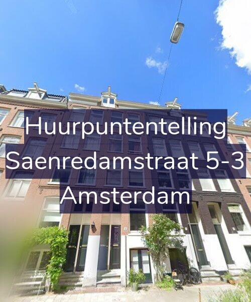 Foto gevel Huurpuntentelling voor Saenredamstraat 5-3, Amsterdam