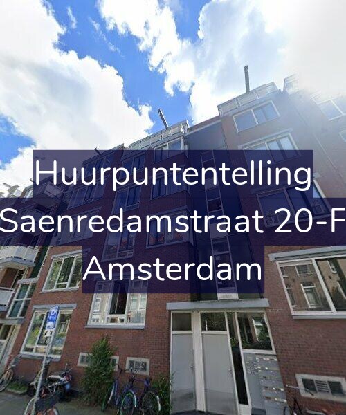Foto gevel Huurpuntentelling voor Saenredamstraat 20-F, Amsterdam