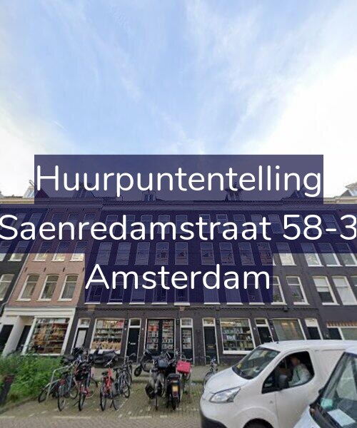Foto gevel Huurpuntentelling voor Saenredamstraat 58-3, Amsterdam