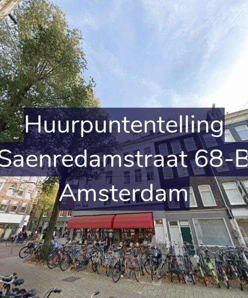 Foto gevel Huurpuntentelling voor Saenredamstraat 68-B, Amsterdam