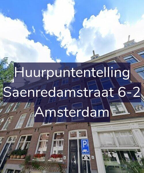 Foto gevel Huurpuntentelling voor Saenredamstraat 6-2, Amsterdam