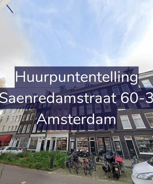 Foto gevel Huurpuntentelling voor Saenredamstraat 60-3, Amsterdam