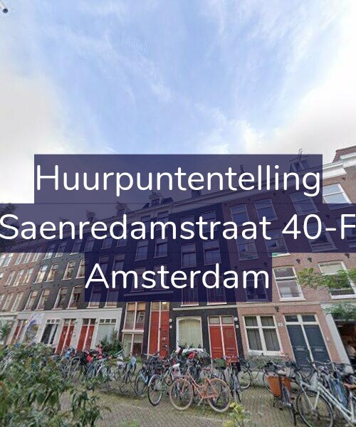 Foto gevel Huurpuntentelling voor Saenredamstraat 40-F, Amsterdam