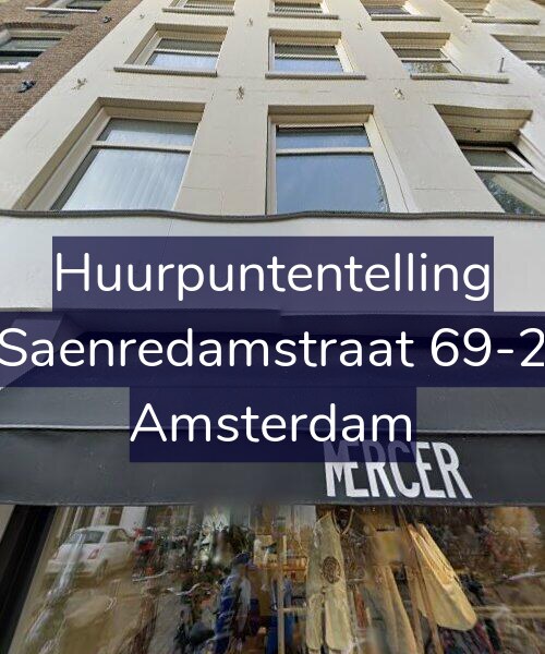 Foto gevel Huurpuntentelling voor Saenredamstraat 69-2, Amsterdam
