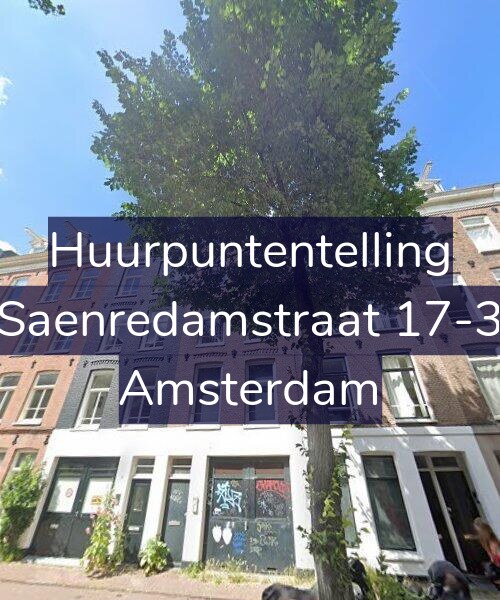 Foto gevel Huurpuntentelling voor Saenredamstraat 17-3, Amsterdam