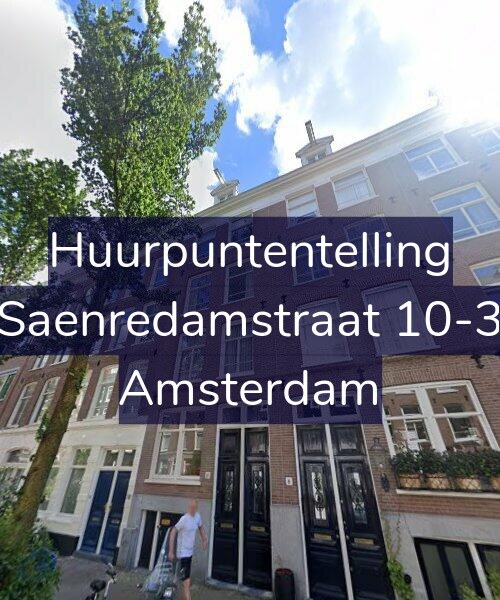 Foto gevel Huurpuntentelling voor Saenredamstraat 10-3, Amsterdam