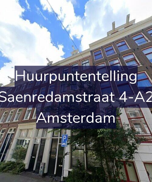 Foto gevel Huurpuntentelling voor Saenredamstraat 4-A2, Amsterdam