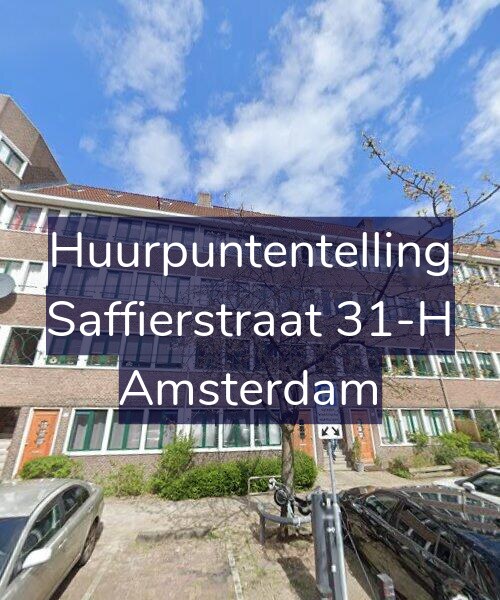 Foto gevel Huurpuntentelling voor Saffierstraat 31-H, Amsterdam