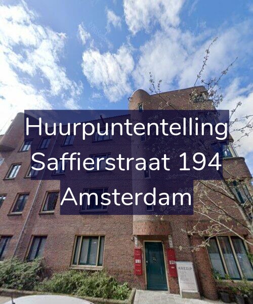 Foto gevel Huurpuntentelling voor Saffierstraat 194, Amsterdam