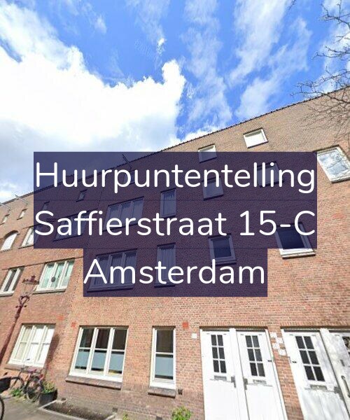 Foto gevel Huurpuntentelling voor Saffierstraat 15-C, Amsterdam