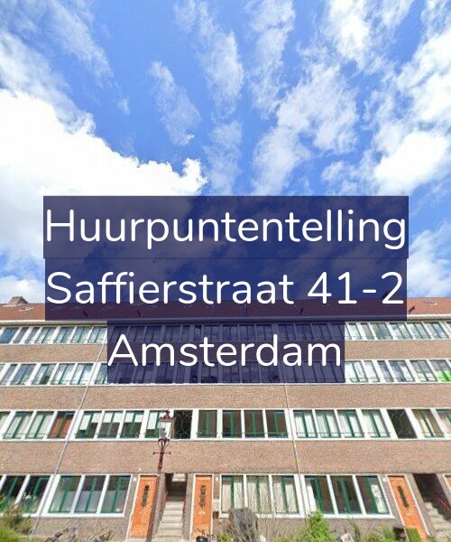 Foto gevel Huurpuntentelling voor Saffierstraat 41-2, Amsterdam