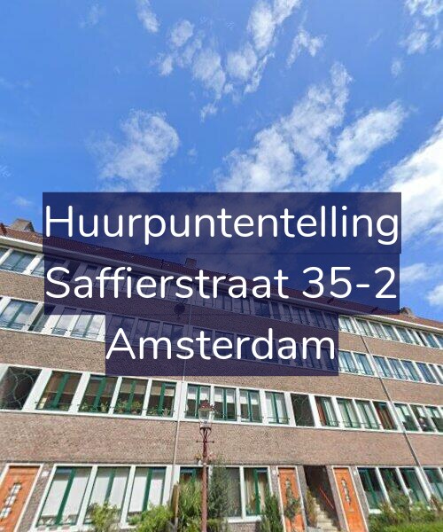 Foto gevel Huurpuntentelling voor Saffierstraat 35-2, Amsterdam