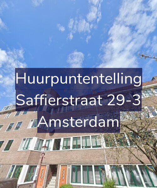 Foto gevel Huurpuntentelling voor Saffierstraat 29-3, Amsterdam