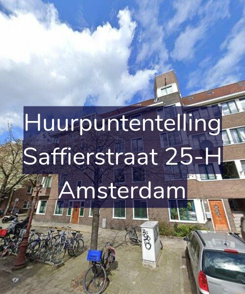 Foto gevel Huurpuntentelling voor Saffierstraat 25-H, Amsterdam