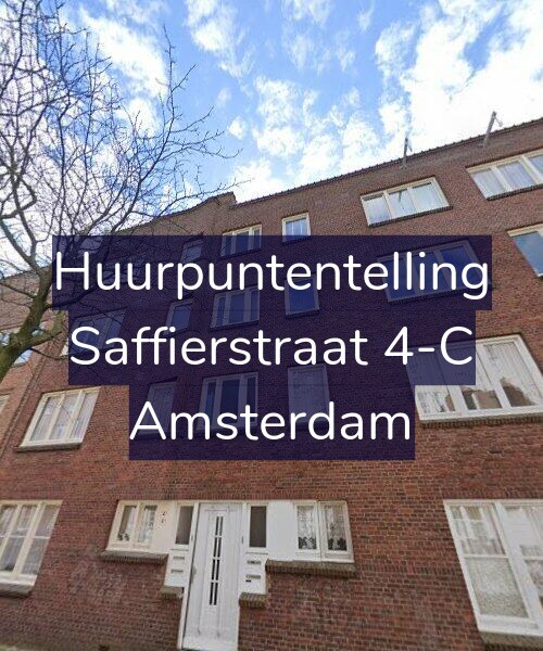 Foto gevel Huurpuntentelling voor Saffierstraat 4-C, Amsterdam