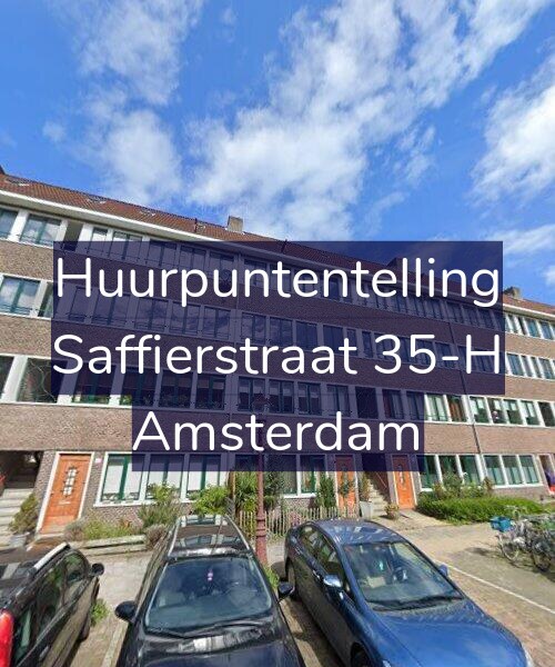 Foto gevel Huurpuntentelling voor Saffierstraat 35-H, Amsterdam