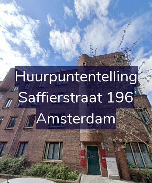 Foto gevel Huurpuntentelling voor Saffierstraat 196, Amsterdam