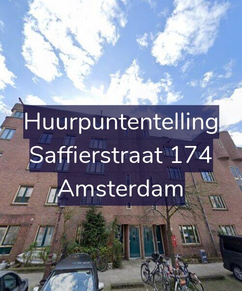 Foto gevel Huurpuntentelling voor Saffierstraat 174, Amsterdam