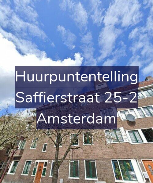 Foto gevel Huurpuntentelling voor Saffierstraat 25-2, Amsterdam