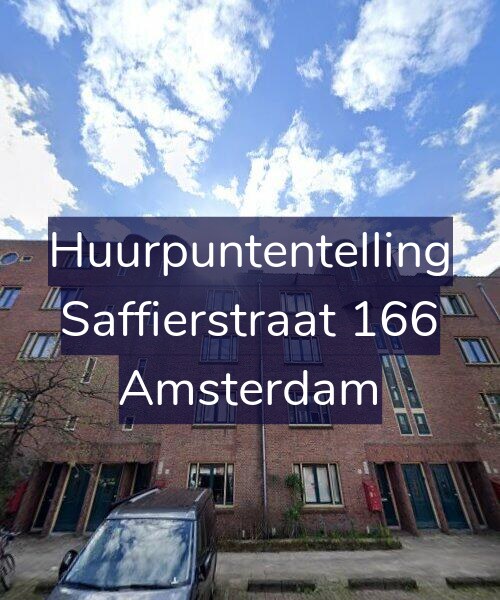 Foto gevel Huurpuntentelling voor Saffierstraat 166, Amsterdam