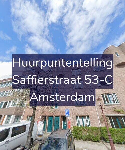 Foto gevel Huurpuntentelling voor Saffierstraat 53-C, Amsterdam