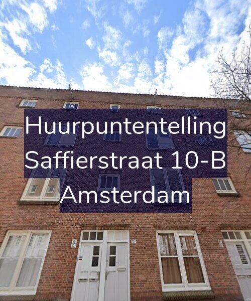 Foto gevel Huurpuntentelling voor Saffierstraat 10-B, Amsterdam