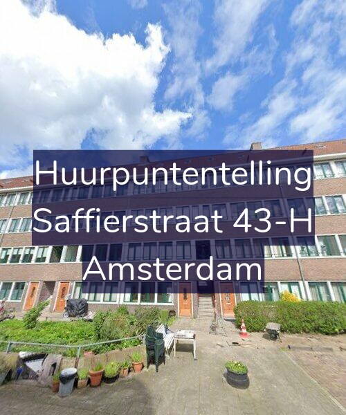 Foto gevel Huurpuntentelling voor Saffierstraat 43-H, Amsterdam