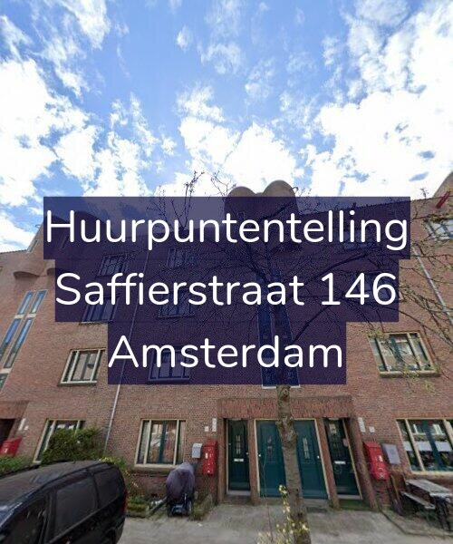 Foto gevel Huurpuntentelling voor Saffierstraat 146, Amsterdam