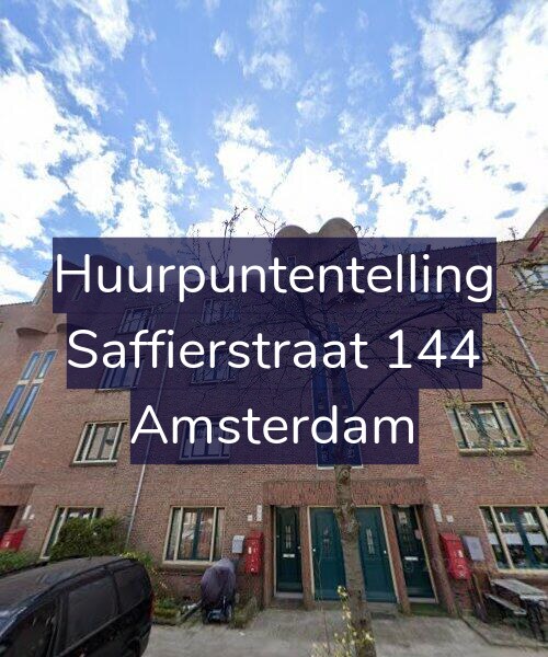 Foto gevel Huurpuntentelling voor Saffierstraat 144, Amsterdam